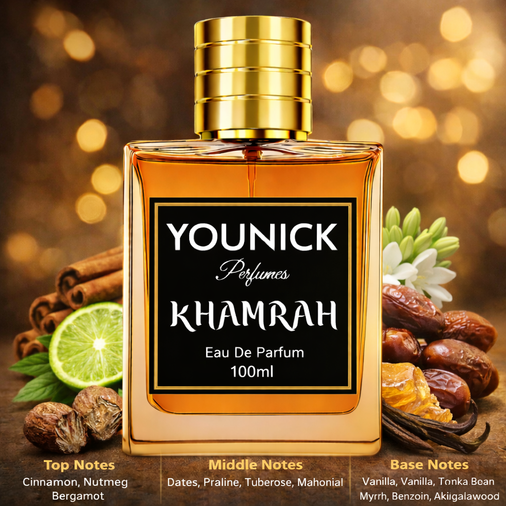 Khamrah by YOUNICK Perfumes – Oriental Spicy Eau de Parfum for Men & Women inspired by khamrah by Lattafa