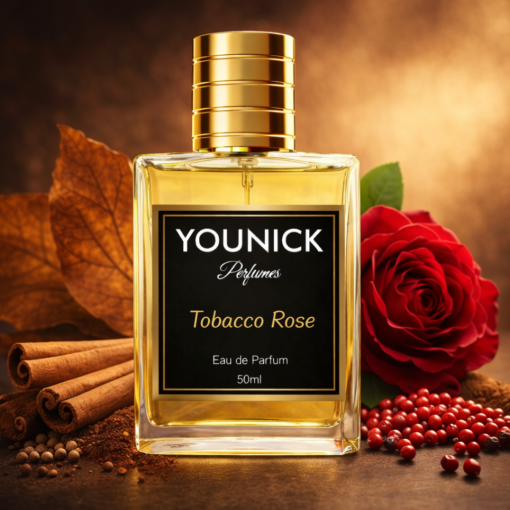 YOUNICK Tobacco Rose Eau De Parfum – Inspired Version of Tabac Rose by BDK Parfums | Tobacco & Turkish Rose Fragrance