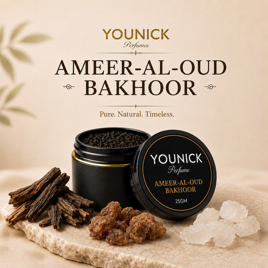 YOUNICK Ameer Al Oud Bakhour Chips | Premium Oud Incense | Rich Woody Aroma | Long-Lasting Home Fragrance | 25g / 50g