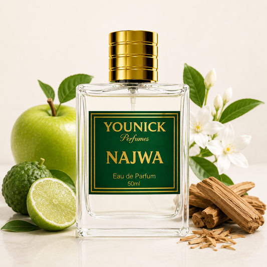 YOUNICK NAJWA Eau de Parfum for Men & Women | Premium Long Lasting Unisex Perfume | Fresh Fruity Floral Woody Fragrance