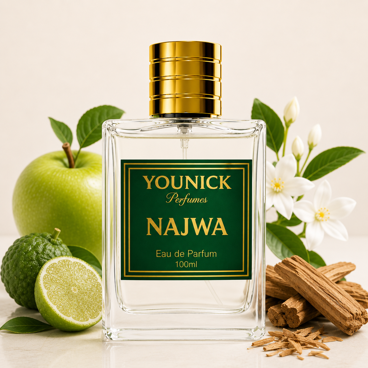 YOUNICK NAJWA Eau de Parfum for Men & Women | Premium Long Lasting Unisex Perfume | Fresh Fruity Floral Woody Fragrance