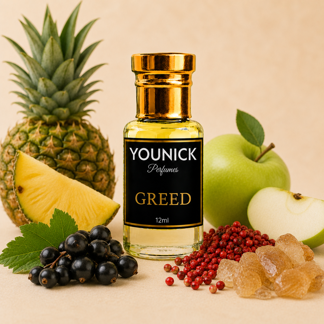YOUNICK Greed Special Attar Inspired Version of Avⓔntus By Crⓔⓔd | Premium Long Lasting Non-Alcoholic Perfume Oil | Fruity Woody Musk Fragrance | Unisex