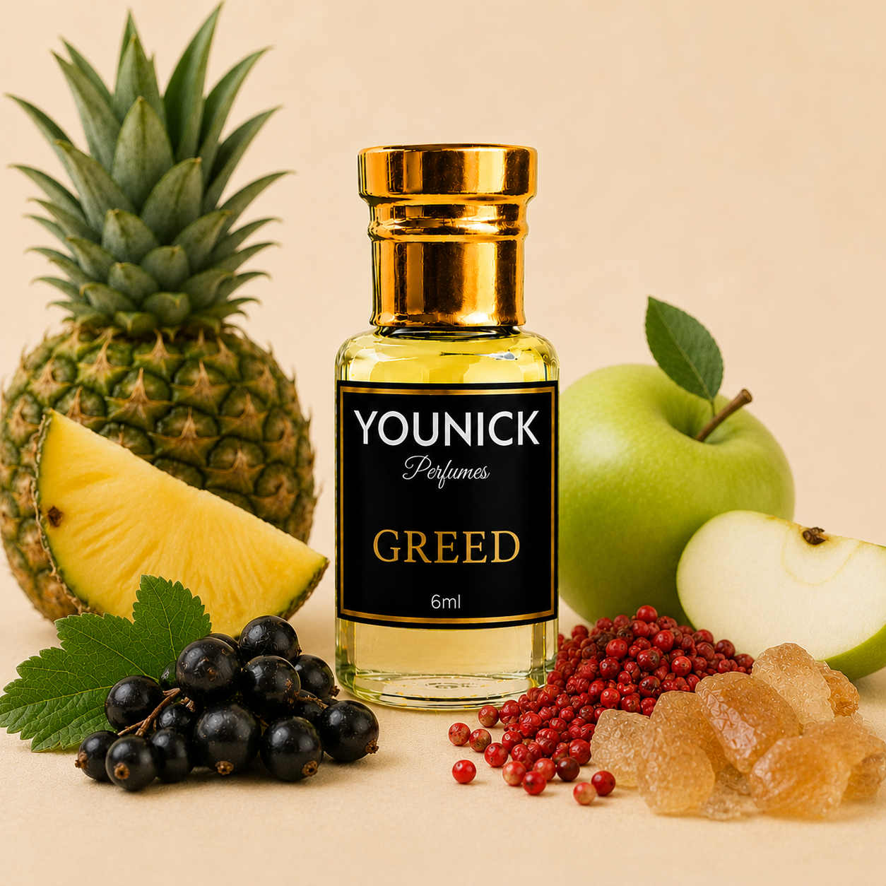 YOUNICK Greed Special Attar Inspired Version of Avⓔntus By Crⓔⓔd | Premium Long Lasting Non-Alcoholic Perfume Oil | Fruity Woody Musk Fragrance | Unisex