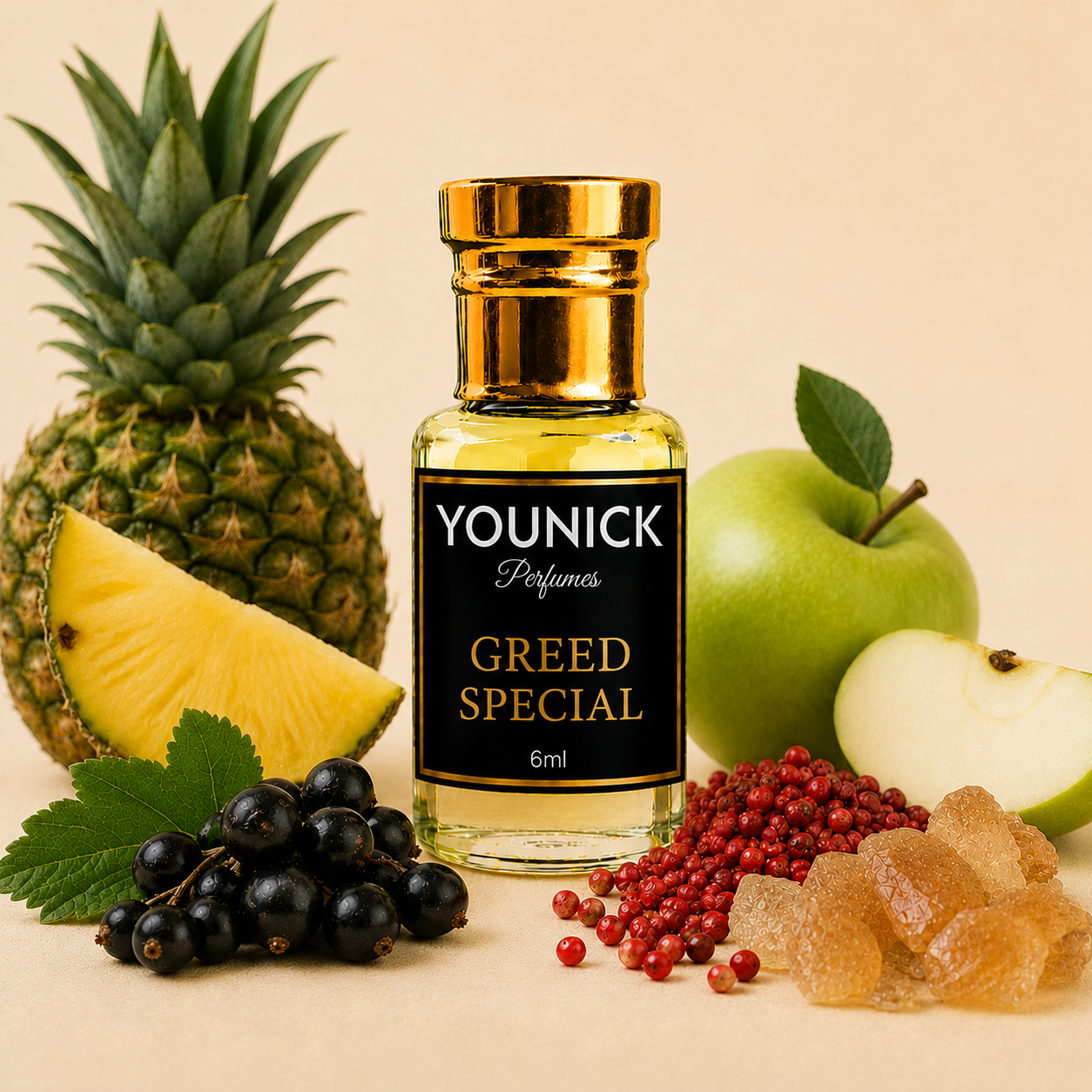YOUNICK Greed Special Attar Inspired Version of Avⓔntus By Crⓔⓔd | Premium Long Lasting Non-Alcoholic Perfume Oil | Fruity Woody Musk Fragrance | Unisex