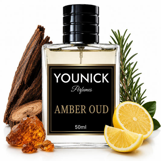 YOUNICK  Amber Oud Eau De Parfum | Long Lasting Luxury Perfume | Woody Amber Resinous Fragrance | Unisex