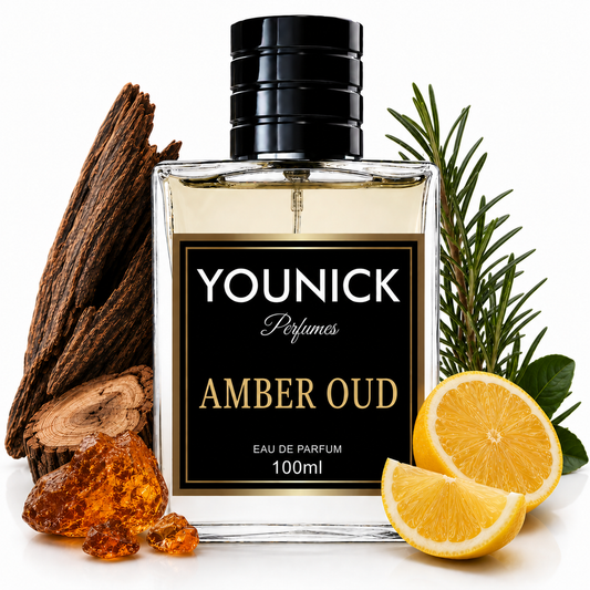 YOUNICK  Amber Oud Eau De Parfum | Long Lasting Luxury Perfume | Woody Amber Resinous Fragrance | Unisex