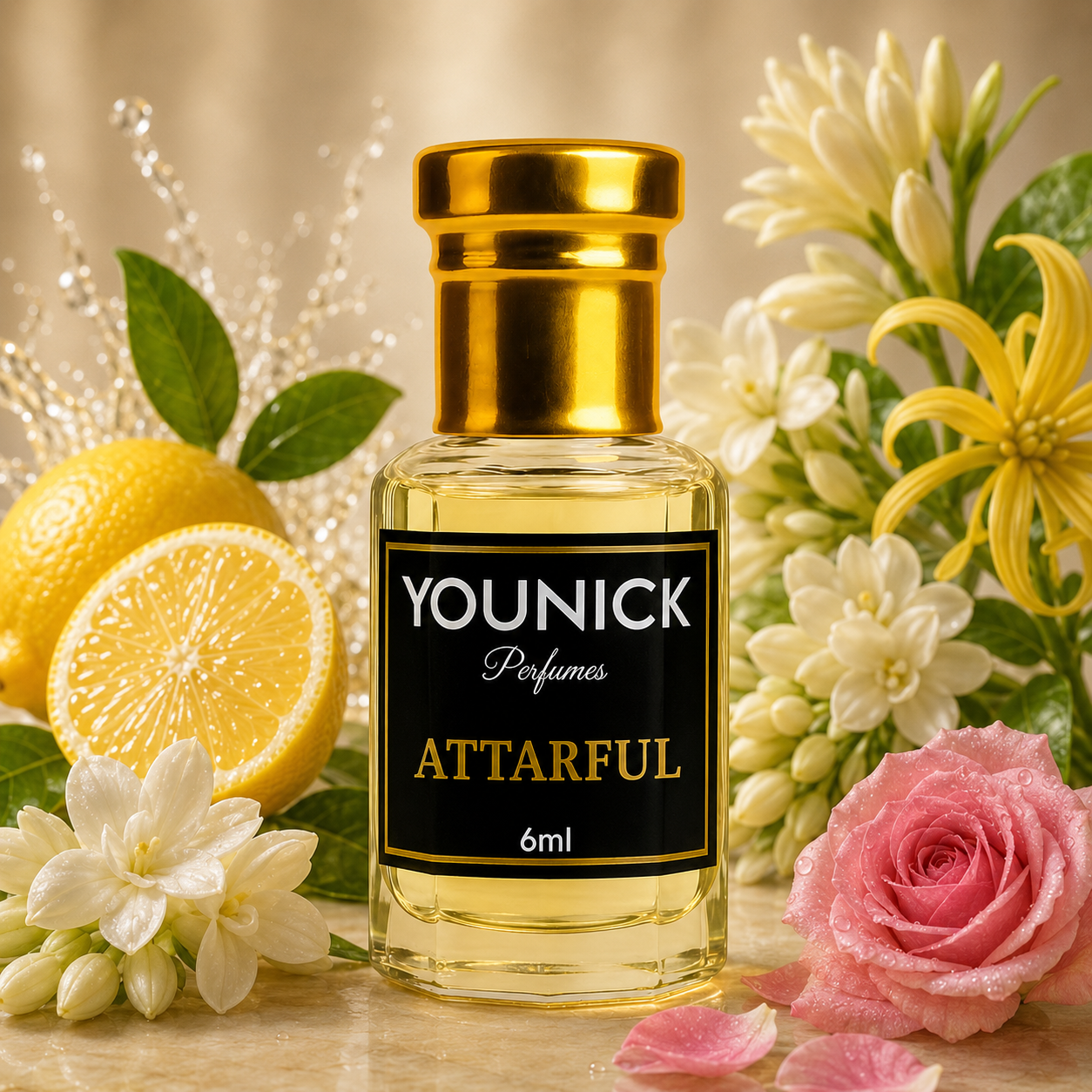 YOUNICK ATTARFUL Premium Attar Perfume Oil | Long Lasting Alcohol-Free Unisex Attar | Floral, Citrus, Oud & Amber