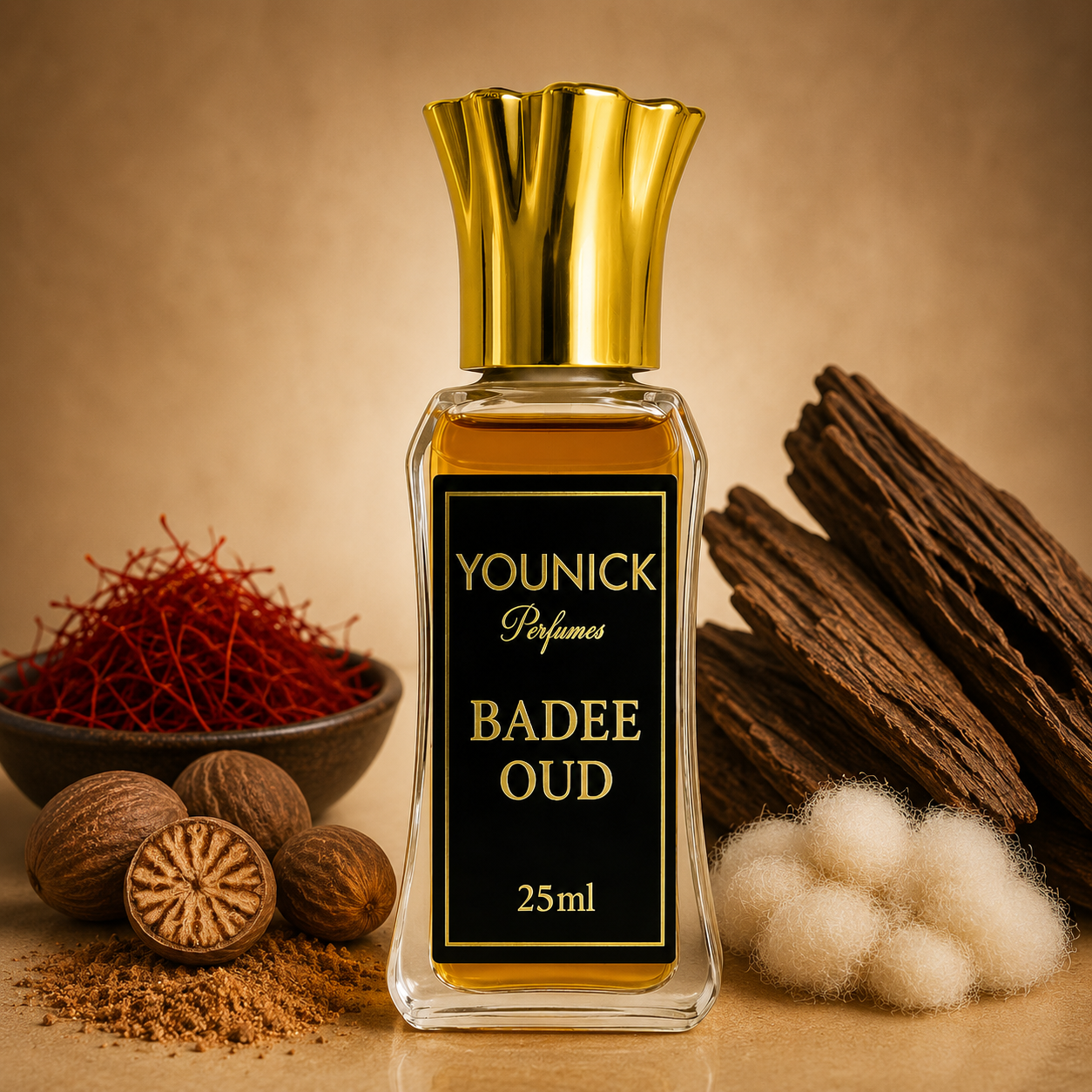 YOUNICK BADEE OUD Premium Attar | Alcohol-Free Long Lasting Perfume Oil | Warm Spicy Woody Unisex Fragrance
