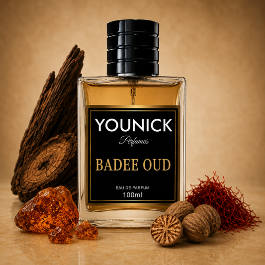 YOUNICK BADEE OUD Eau De Parfum | Premium Long Lasting Perfume for Men & Women | Warm Spicy Woody Oriental Fragrance