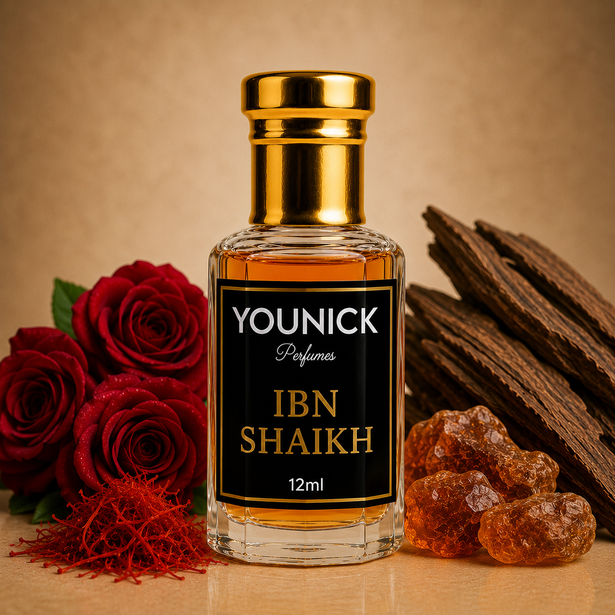 IBN SHEIKH by YOUNICK Attar for Men & Women Inspired By Bꀤn S卄aik🅗 by Ahmⓔd Al Mⓐghrib🅘 Luxury Arabian Oud Perfume | Long Lasting Fragrance