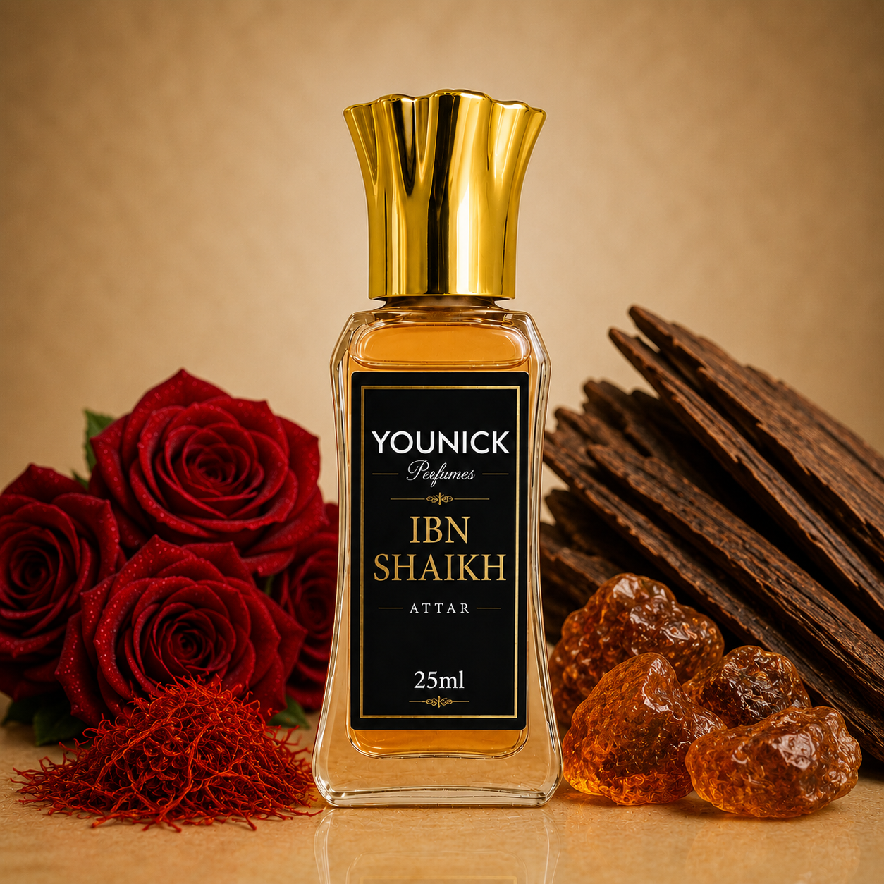 IBN SHEIKH by YOUNICK Attar for Men & Women Inspired By Bꀤn S卄aik🅗 by Ahmⓔd Al Mⓐghrib🅘 Luxury Arabian Oud Perfume | Long Lasting Fragrance