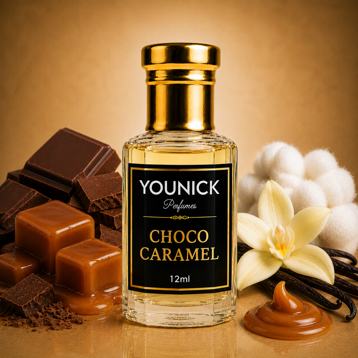 YOUNICK Choco Caramel Premium Attar (BUY 1 GET 1 FREE) | Luxury Long Lasting Gourmand Perfume Oil | Unisex Alcohol-Free Attar