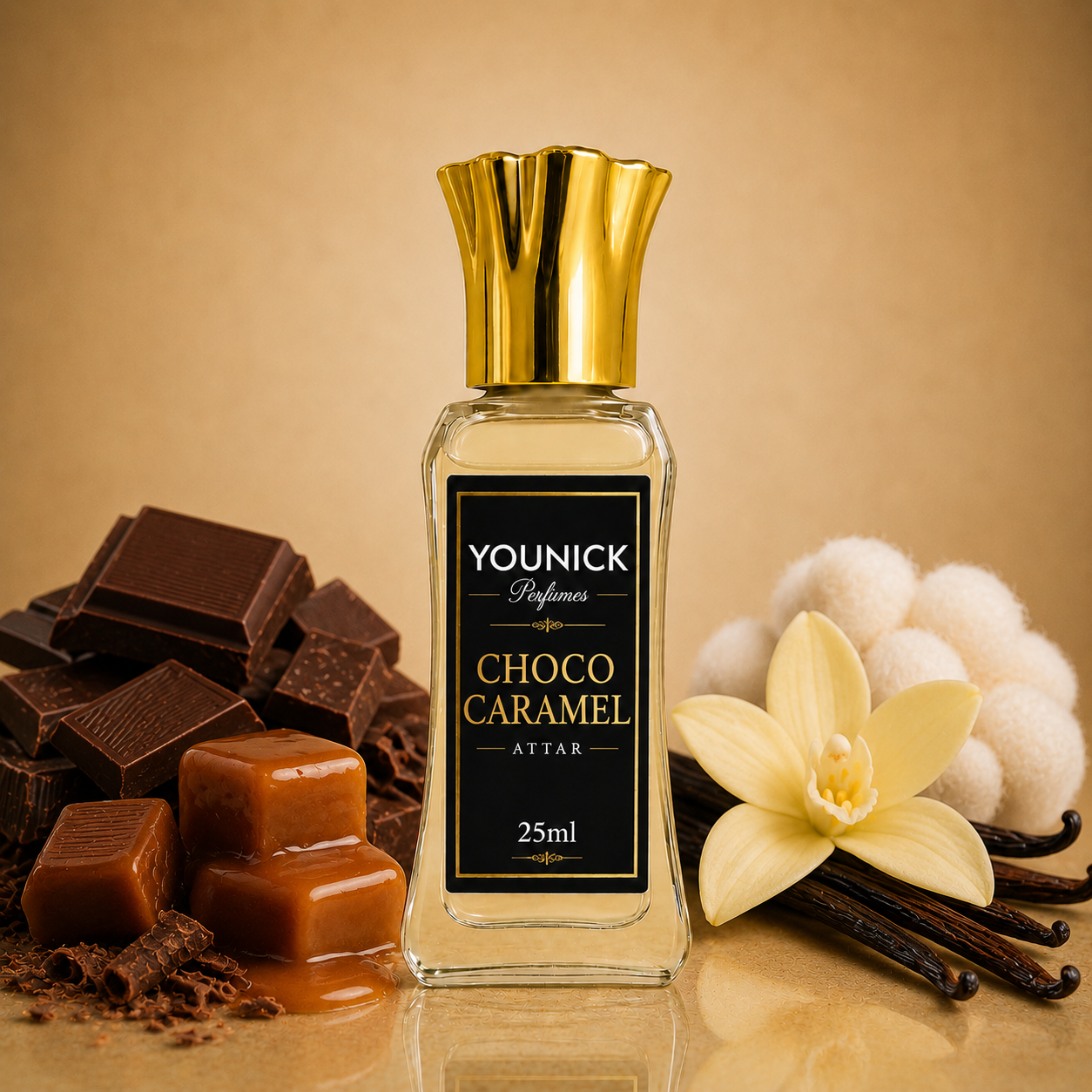 YOUNICK Choco Caramel Premium Attar (BUY 1 GET 1 FREE) | Luxury Long Lasting Gourmand Perfume Oil | Unisex Alcohol-Free Attar