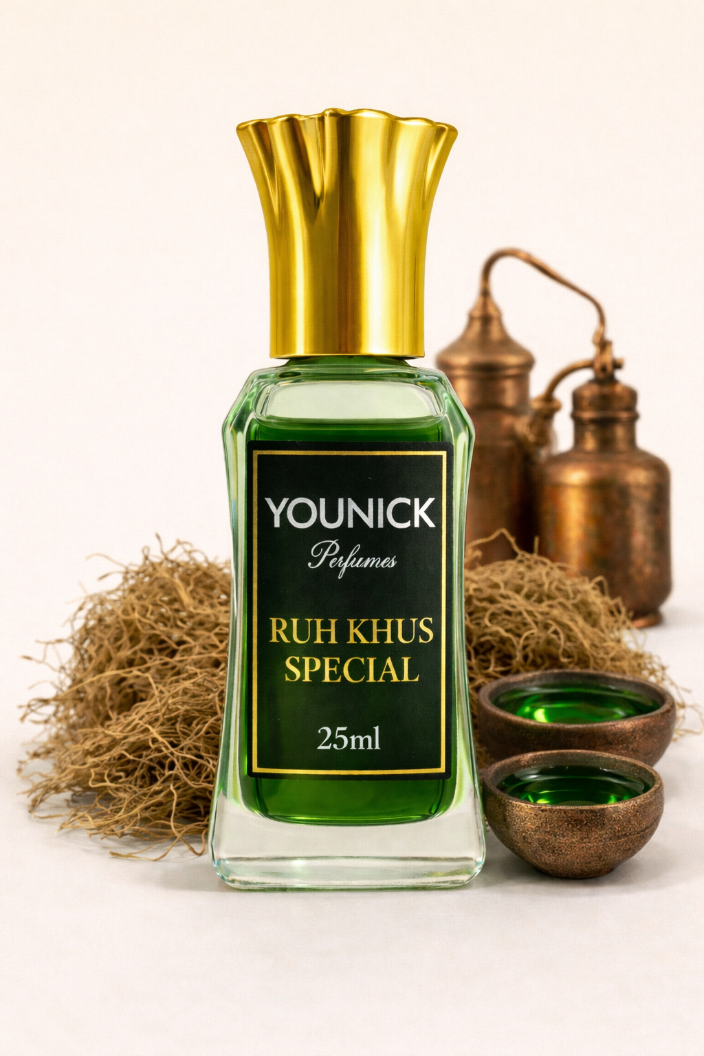 YOUNICK Ruh Khus Attar – Natural Vetiver Perfume Oil | Long Lasting Earthy Attar | Alcohol Free