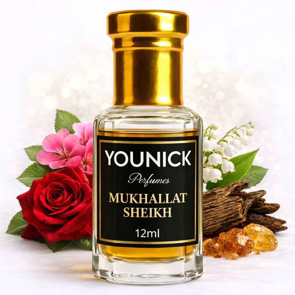 Mukhallat Sheikh Attar by YOUNICK | Premium Floral Oud Blend