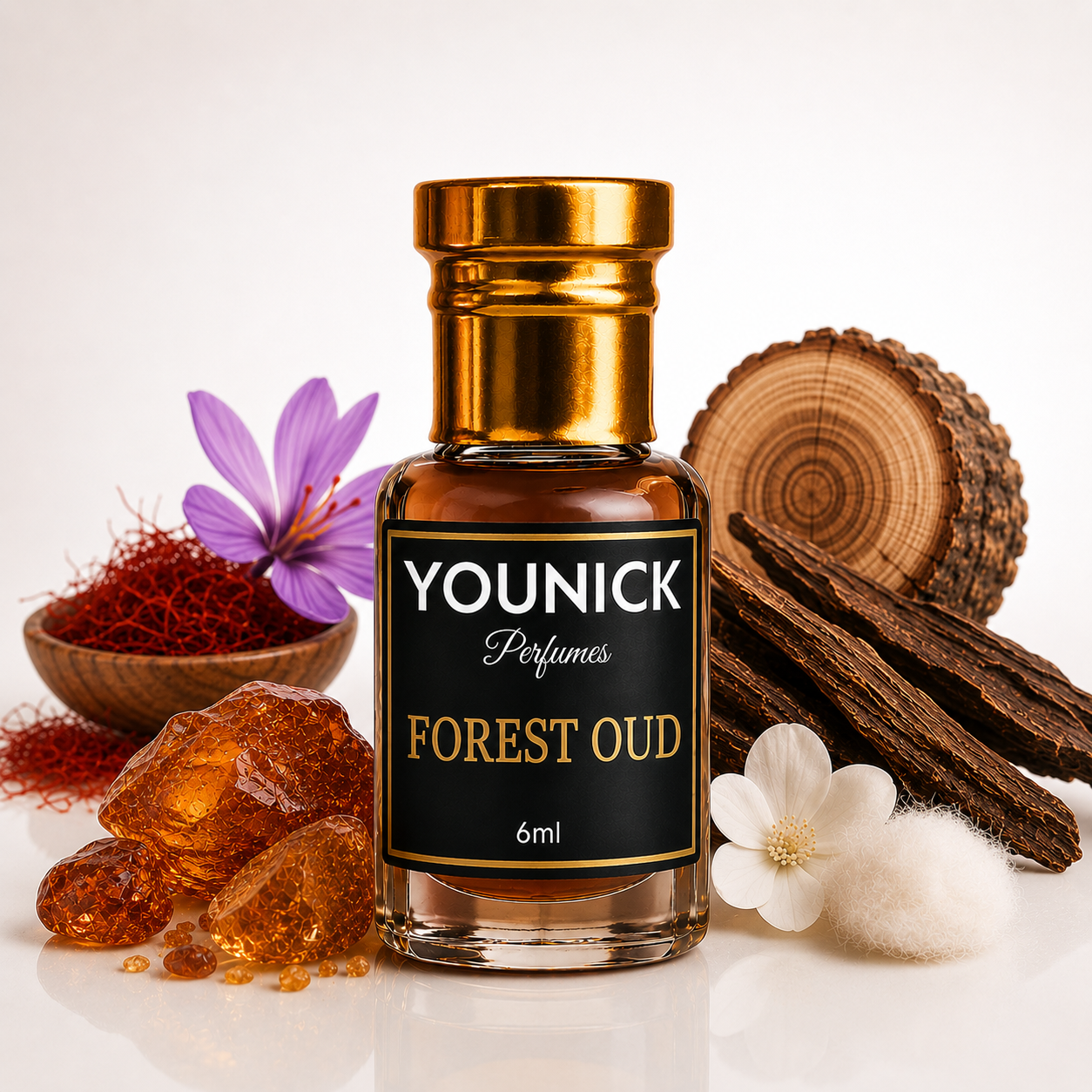 YOUNICK Forest Oud Premium Attar | Luxurious Woody Oriental Fragrance for Men & Women
