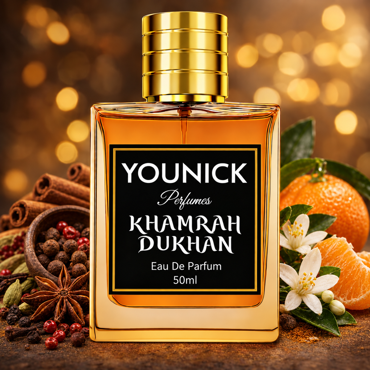 YOUNICK Khamrah Dukhan Eau De Parfum – Inspired Version of Khamrah Dukhan by Lattafa | Warm Spicy & Smoky Fragrance
