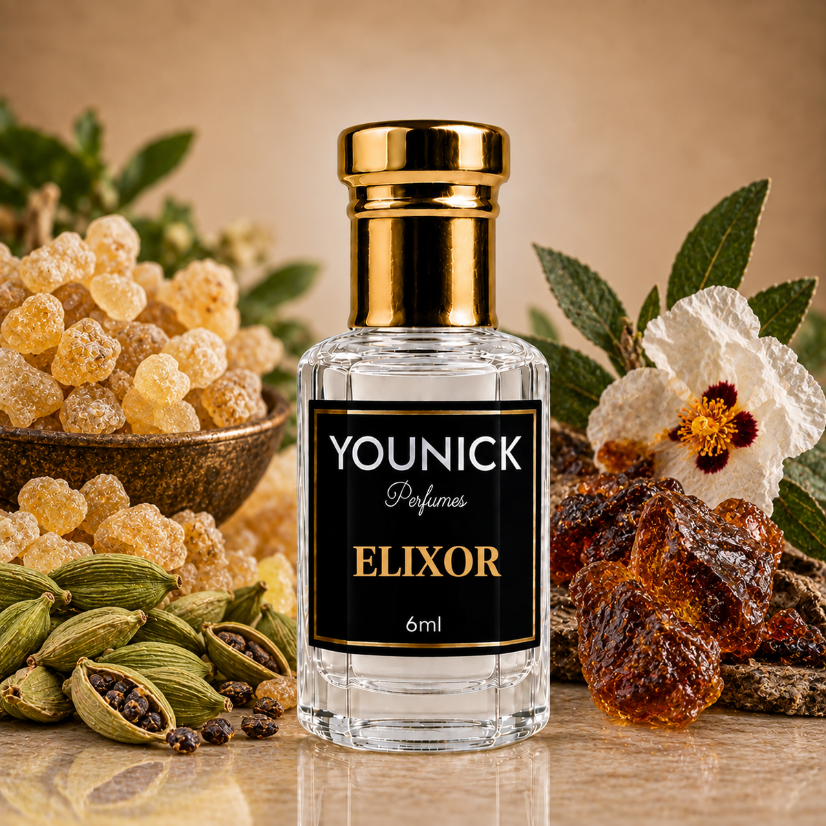 YOUNICK ELIXOR Attar – Inspired by Boss Bottled Elixir | Premium Woody & Spicy Attar