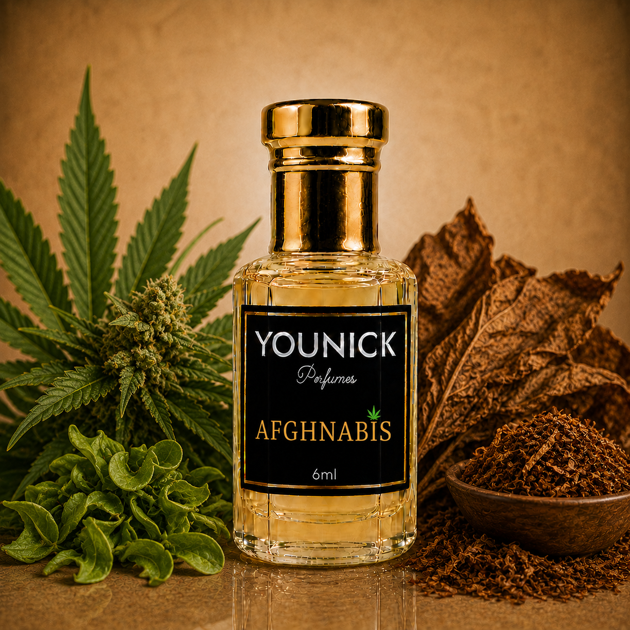 YOUNICK Afghanabis Perfume Oil – Cannabis, Green & Woody Fragrance
