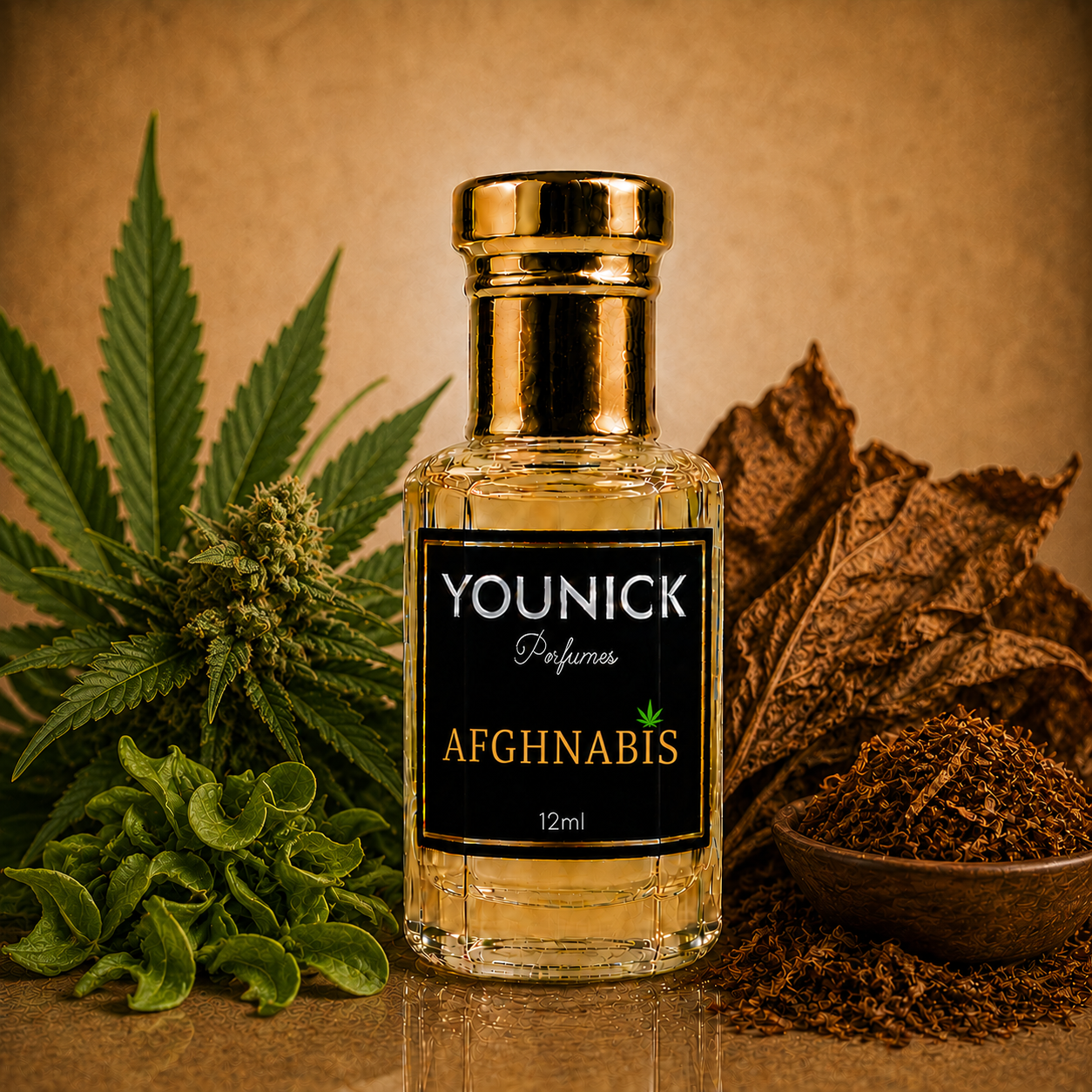 YOUNICK Afghanabis Perfume Oil – Cannabis, Green & Woody Fragrance