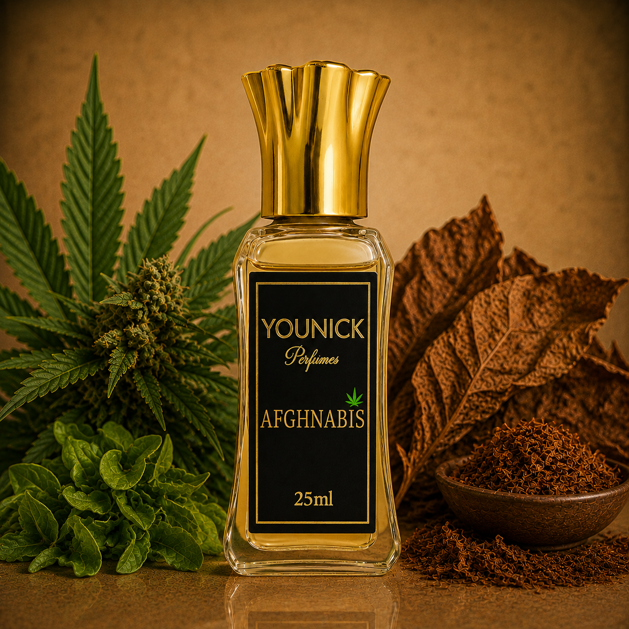 YOUNICK Afghanabis Perfume Oil – Cannabis, Green & Woody Fragrance