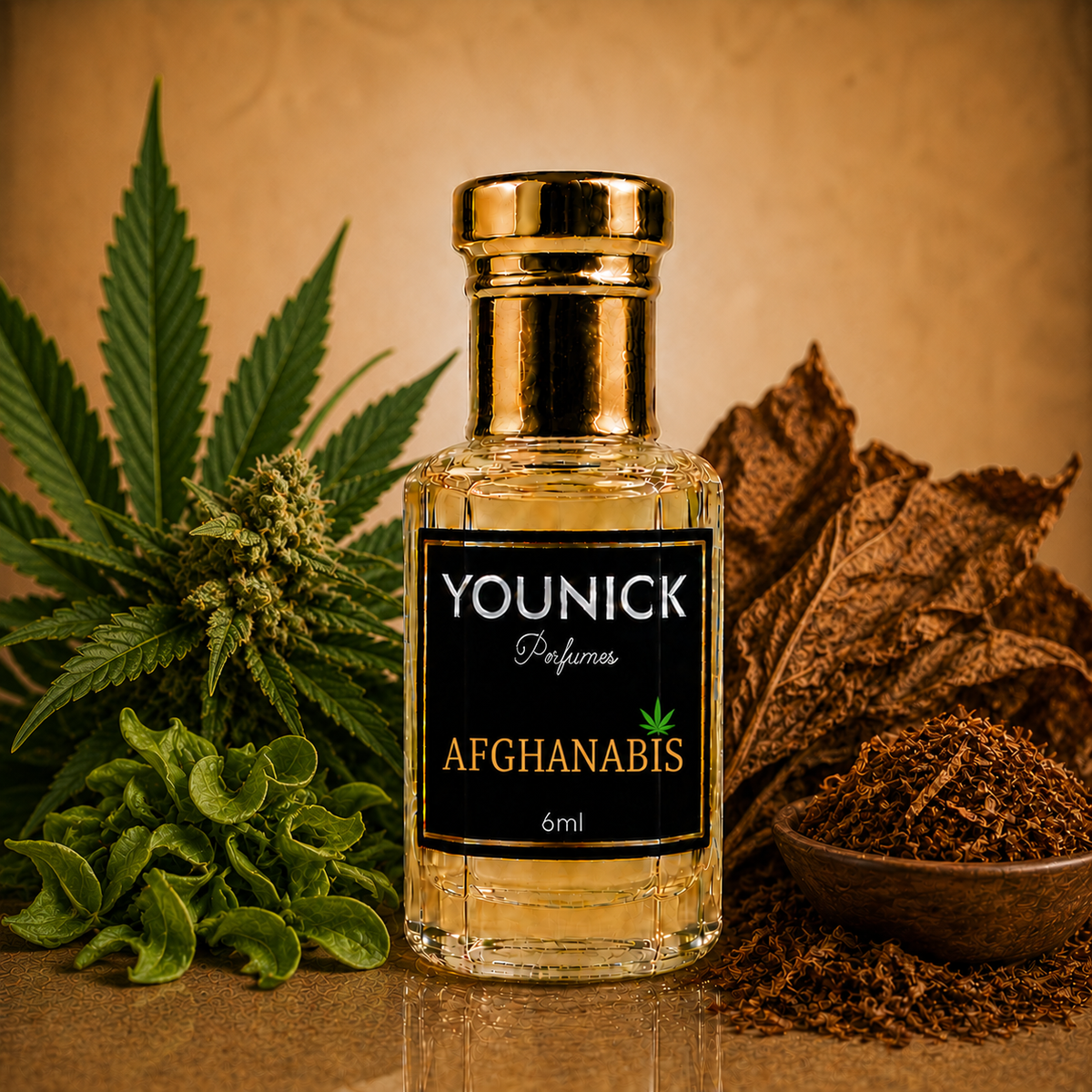 YOUNICK Afghanabis Perfume Oil – Cannabis, Green & Woody Fragrance