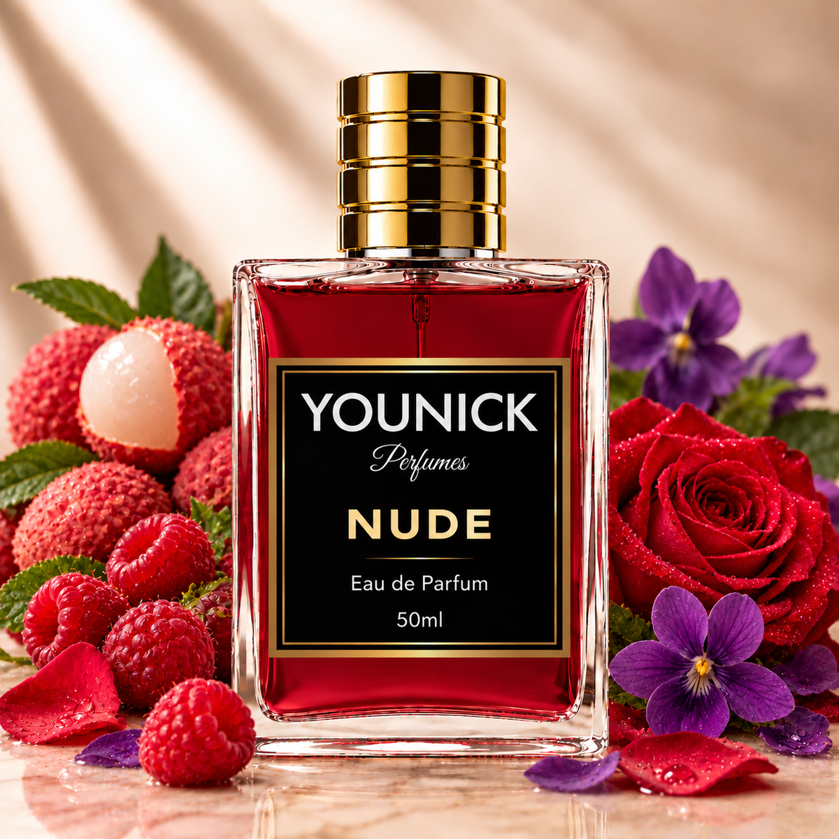 YOUNICK NUDE Eau de Parfum Inspired by Nude by Titan Skinn – Lychee, Raspberry & Rose Fragrance