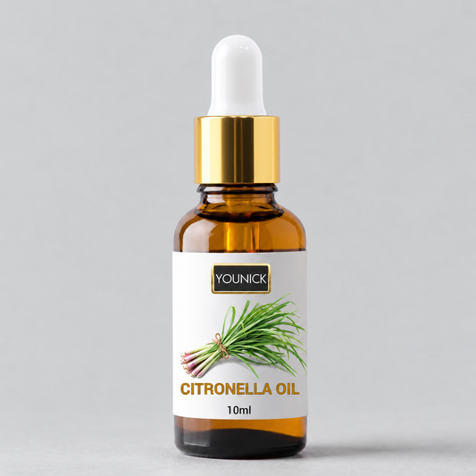 YOUNICK Citronella Essential Oil 10ml | Fresh Herbal Aroma for Diffusers & Home Fragrance