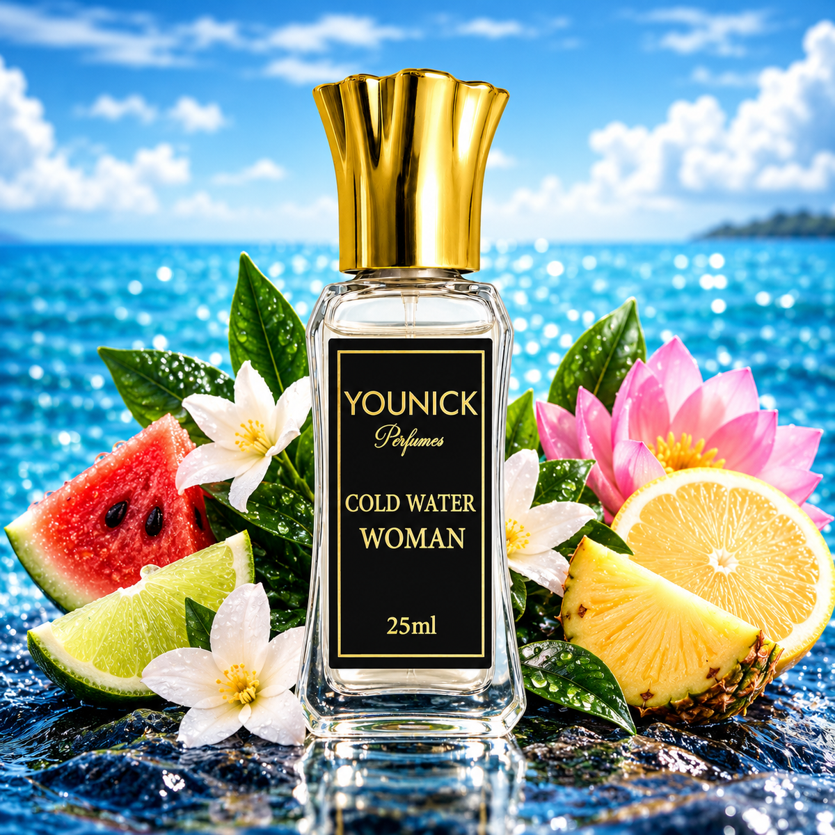 YOUNICK Cold Water Woman Attar 6ml / 12ml / 25ml – Inspired by Davidoff Cool Water Woman