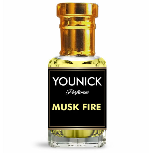 MUSK FIRE ATTAR 6ML/12ML ROLL ON BY YOUNICK – LUXURIOUS AND LONG-LASTING FRAGRANCE