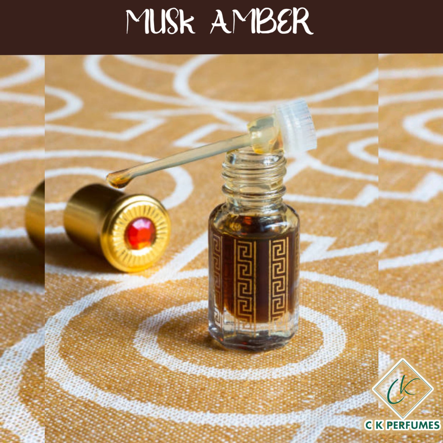 Musk Amber Attar Roll on bottle 6ml (High quality concentrate attar) YOUNICK PERFUMES