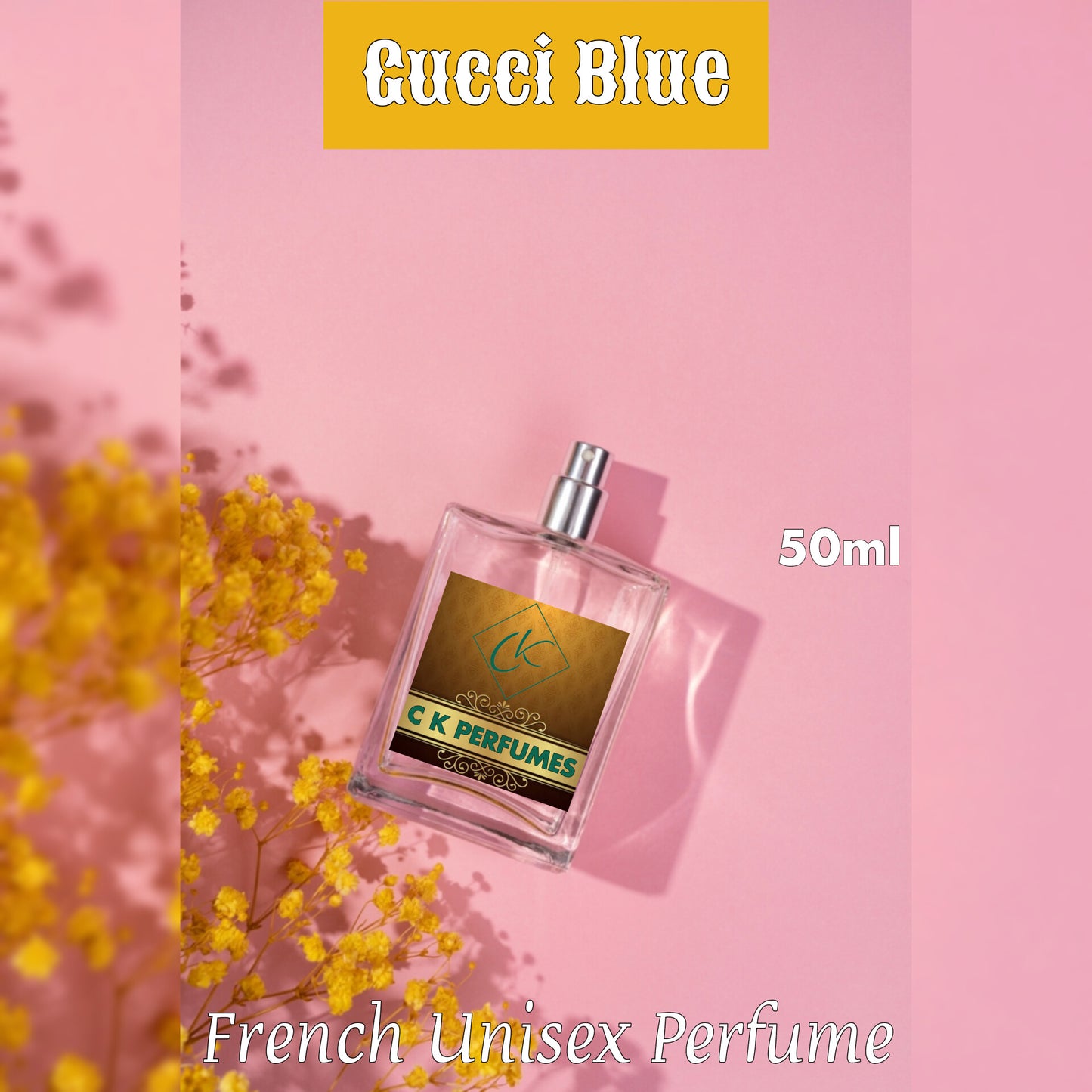 Gucci Blue Unisex perfume 50ml Strong, Citrus and Long Lasting By YOUNICK PERFUMES