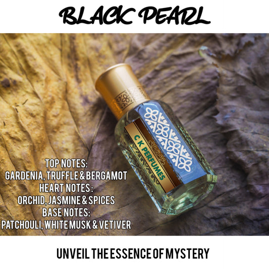 Black Pearl 6ml roll on designer attar for men and women by younick