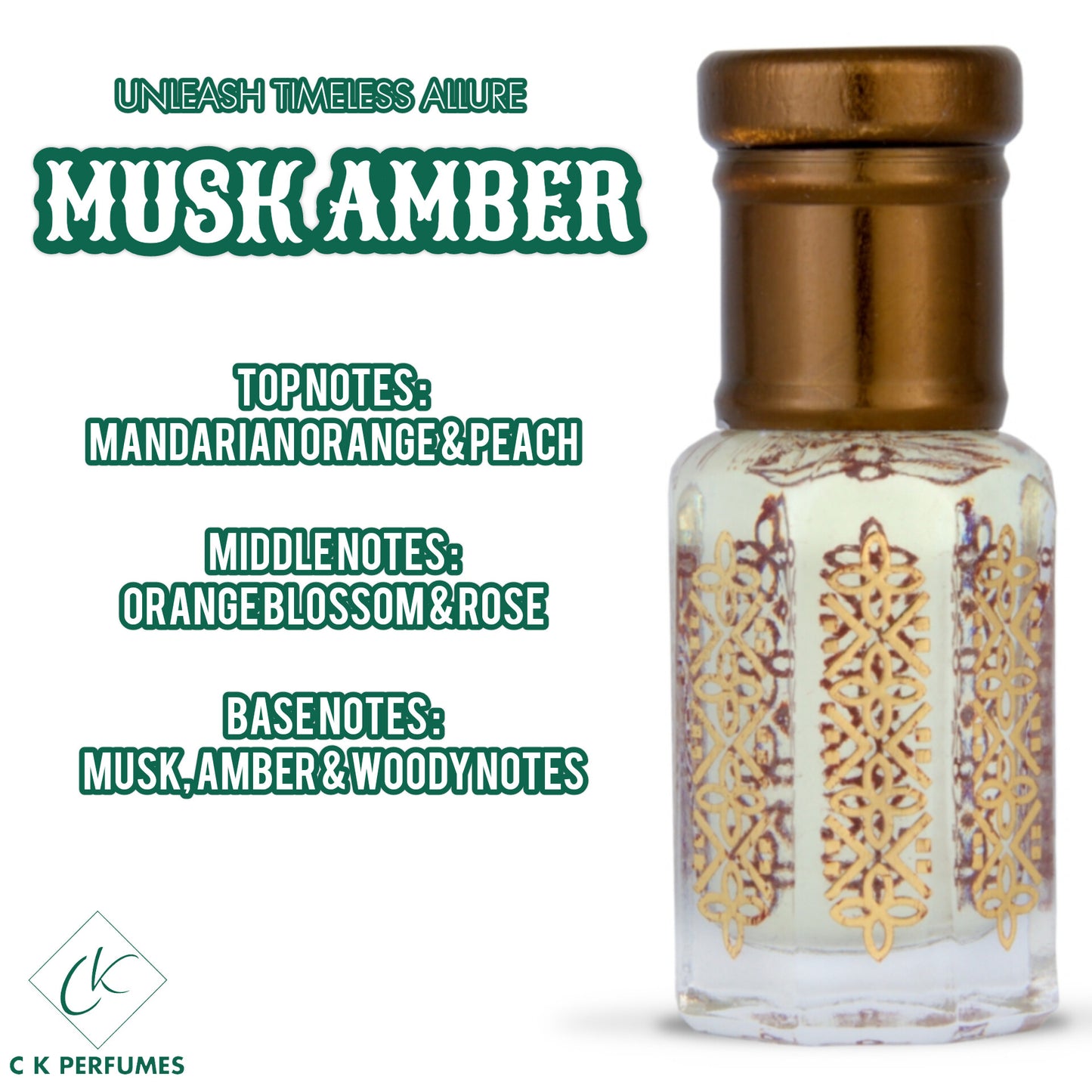 Musk amber attar 6ml long lasting perfume oil high quality attar YOUNICK PERFUMES