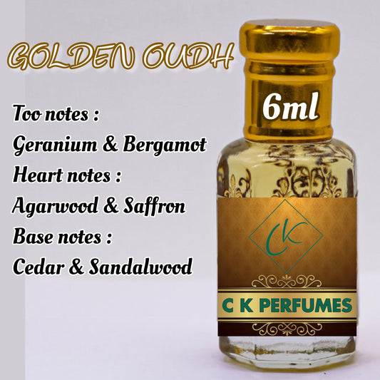 GOLDEN OUDH 6ML ROLL ON LONG LASTING HIGH QUALITY ATTAR OR PERFUME OIL BY YOUNICK PERFUMES