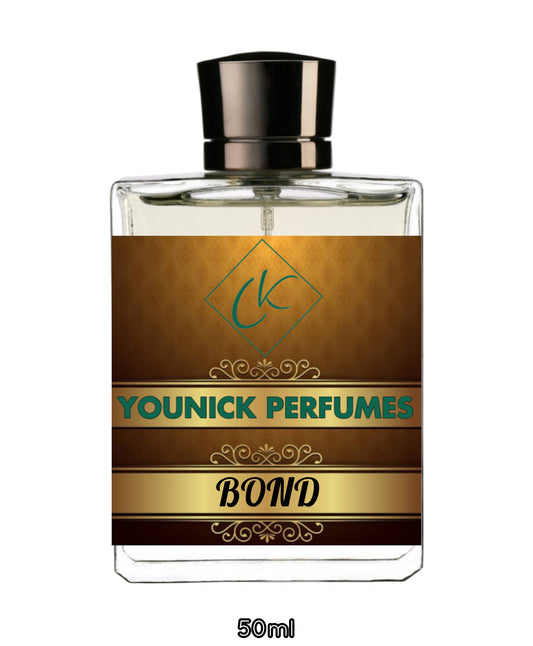 BOND by YOUNICK Perfumes - Unisex 50ml Spray, Long-Lasting Perfume