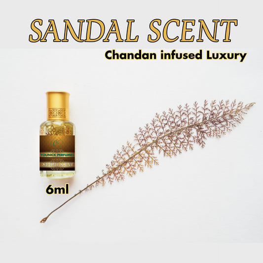 Sandal Scent Attar Chandan infused luxury 6ml roll on bottle