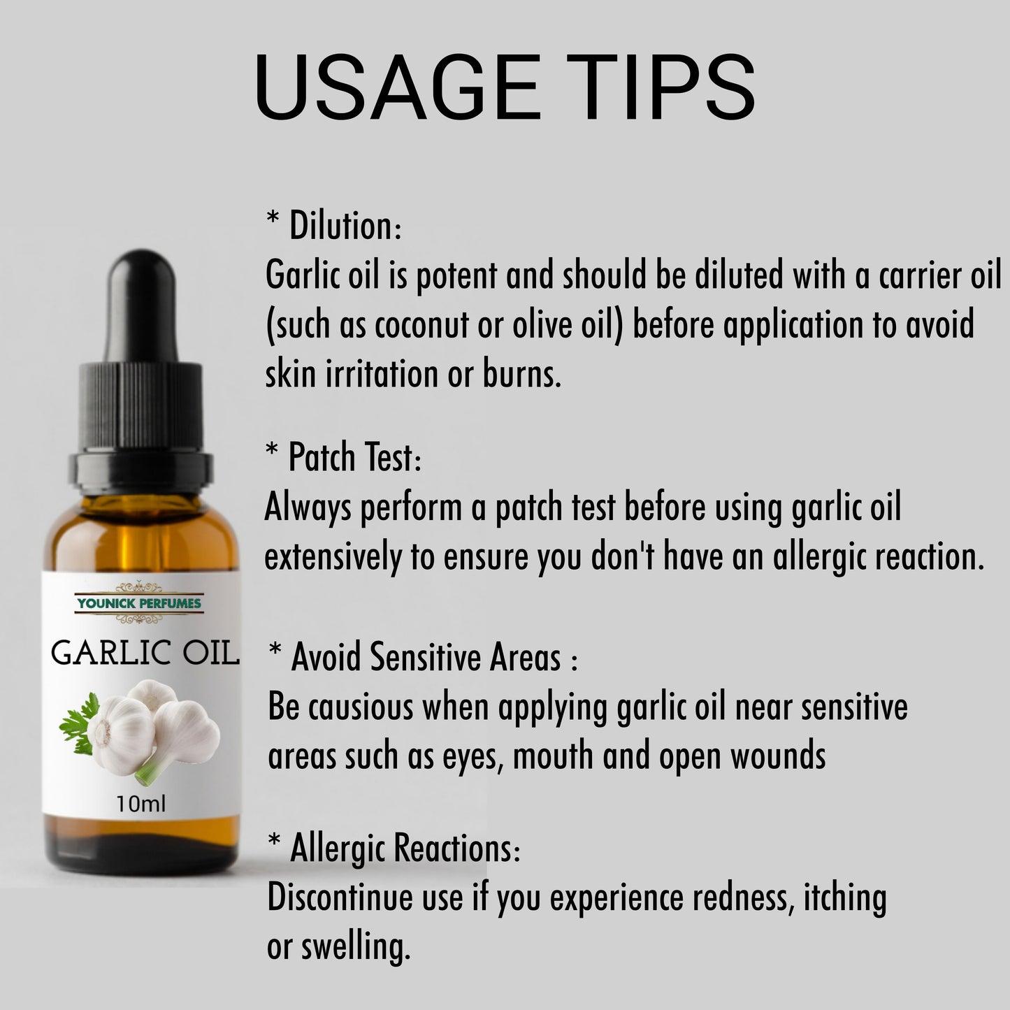 YOUNICK GARLIC OIL ESSENTIAL OIL (LAHSUN OIL) 10ML