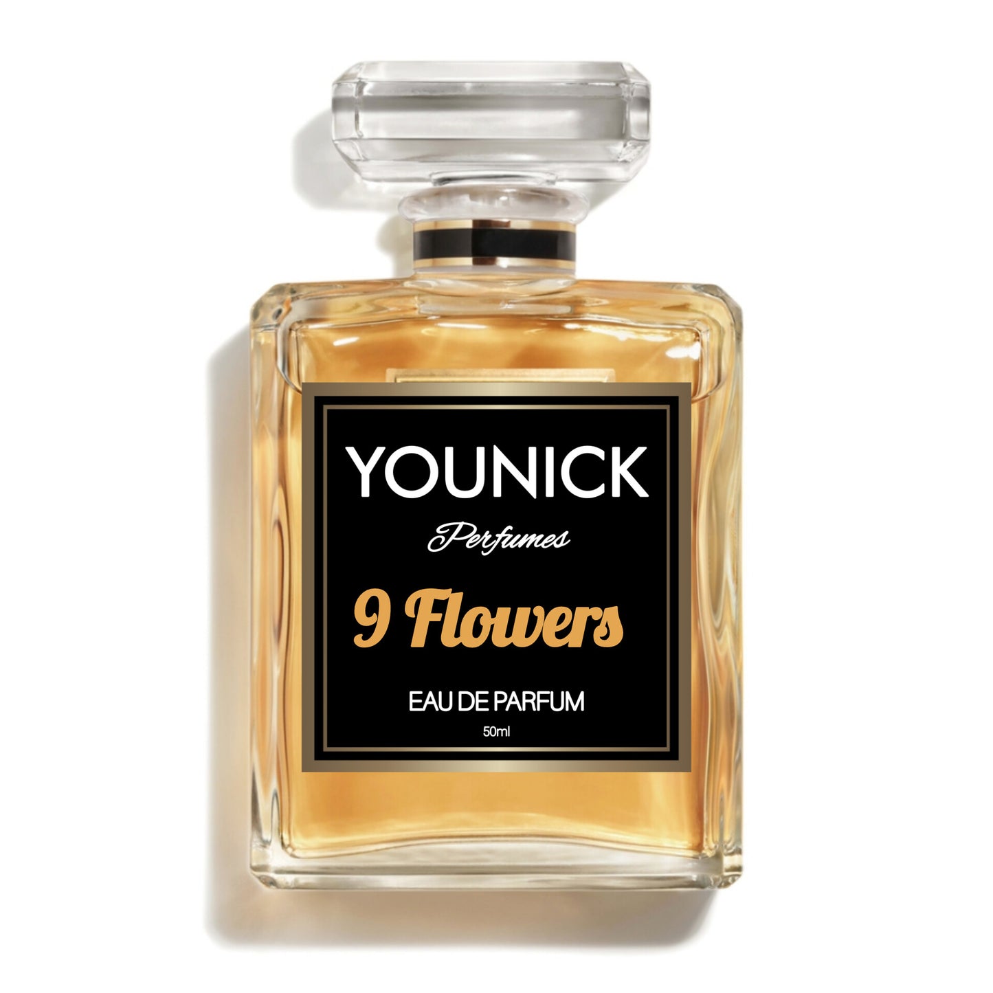 YOUNICK 9 FLOWERS PERFUME 50ML UNISEX, FLORAL, SEDUCTIVE PERFUME EAU DE PARFUM