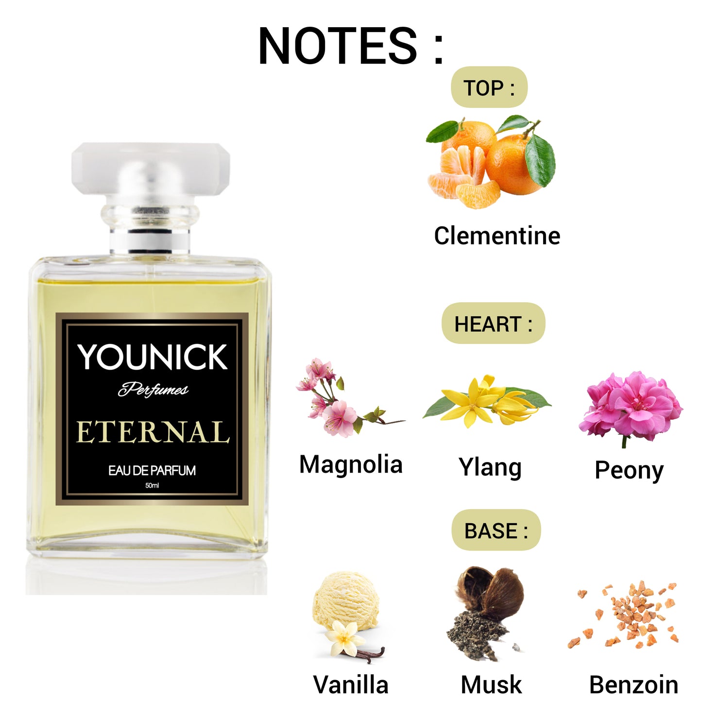 YOUNICK Gold Essence and Eternal Couple Perfumes Set of 2 (50ml Arabic and French Perfumes)