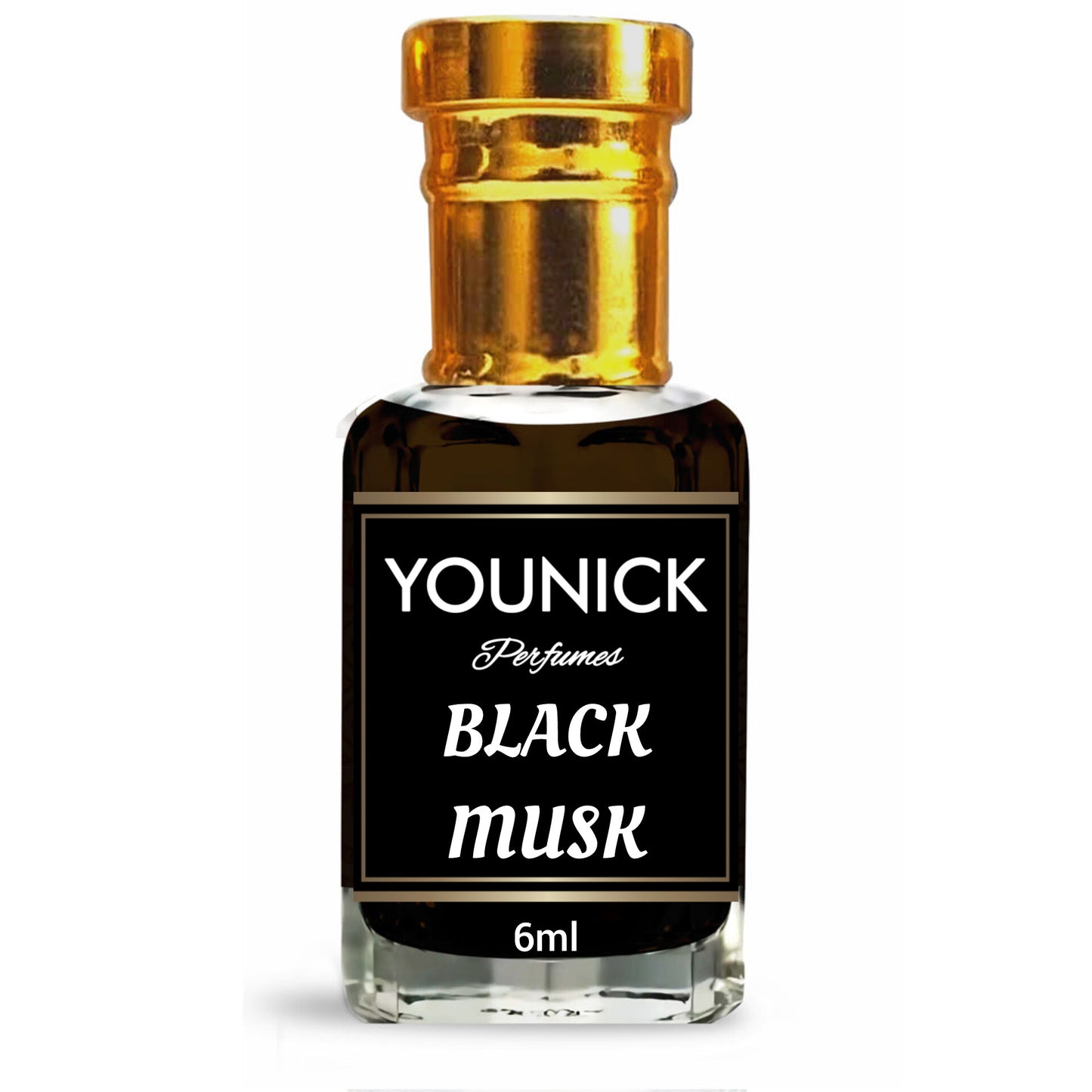 BLACK MUSK 6ML ARABIC ATTAR, STRONG AND LONG LASTING BY YOUNICK PERFUMES