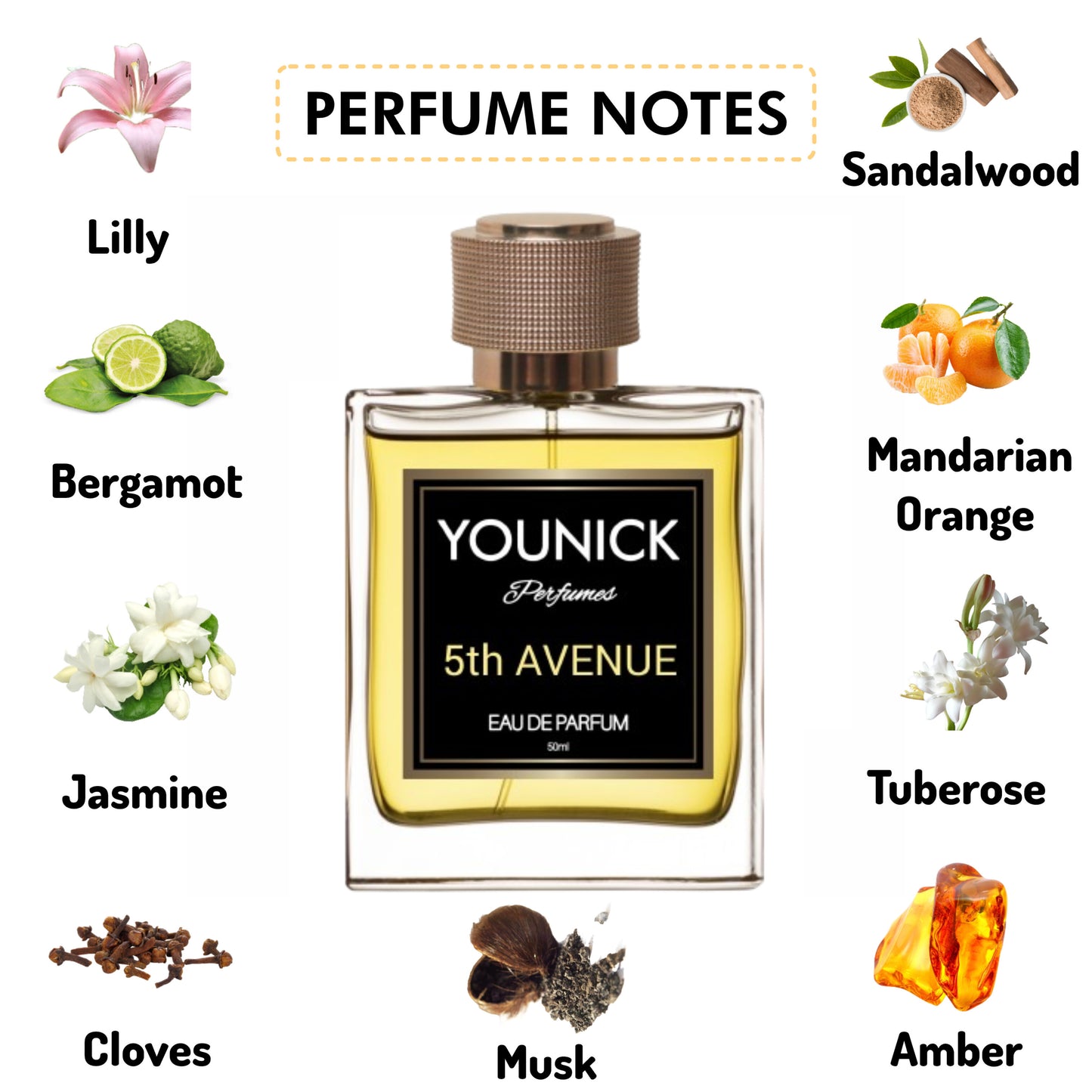 5th AVENUE WOMEN PERFUME 50 ML/100ML BY YOUNICK EAU DE PARFUM (INSPIRED BY ELIZAB*TH ARDEN 5TH AVENUE)