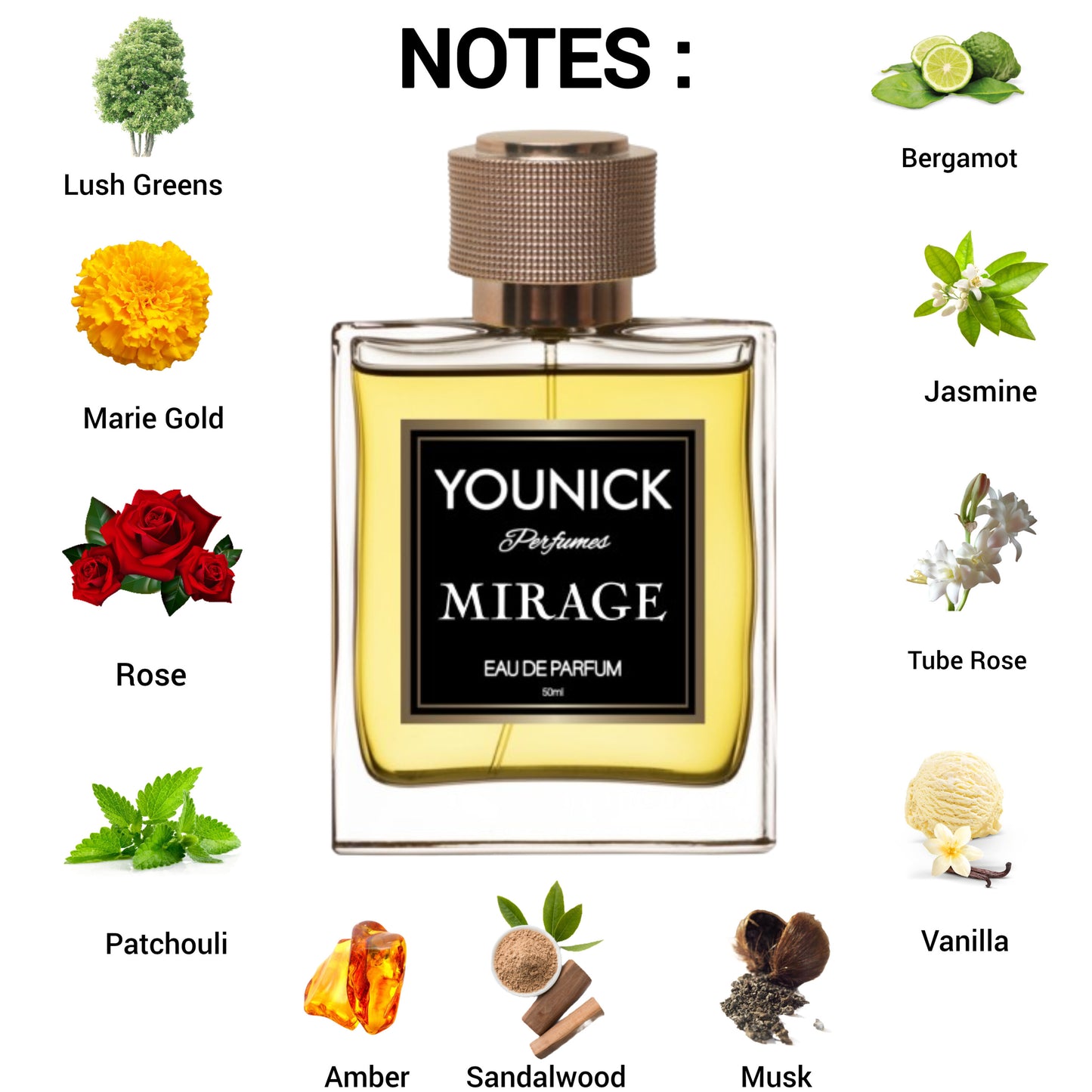 MIRAGE BY YOUNICK 50ML EAU DE PARFUM (INSPIRED VERSION OF R*YAL MIRAGE)