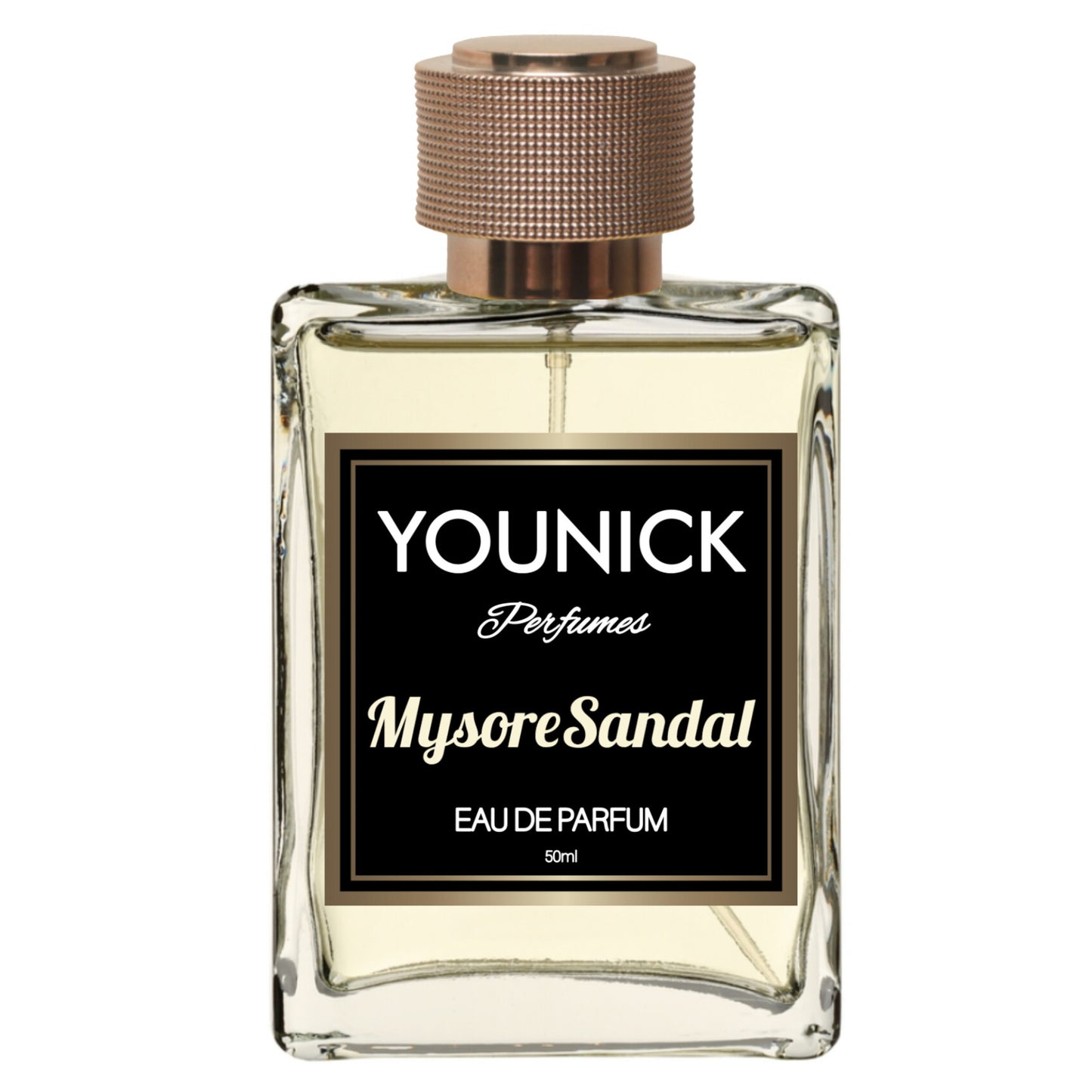 YOUNICK Mysore Sandal 50ML Perfume Eau De Parfum | Pure Sandalwood Fragrance | Long-Lasting Unisex Perfume