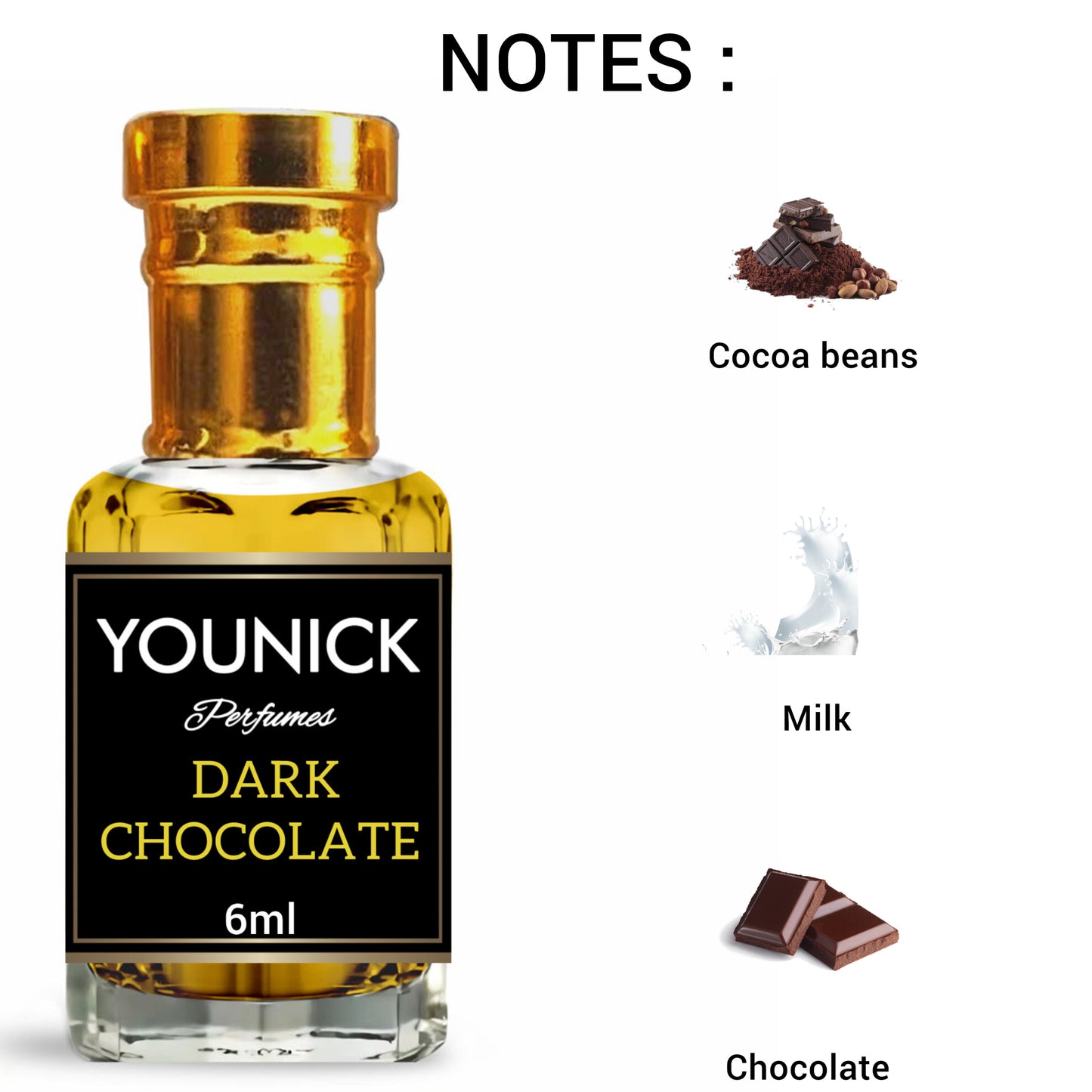 DARK CHOCOLATE ATTAR 6ML BY YOUNICK