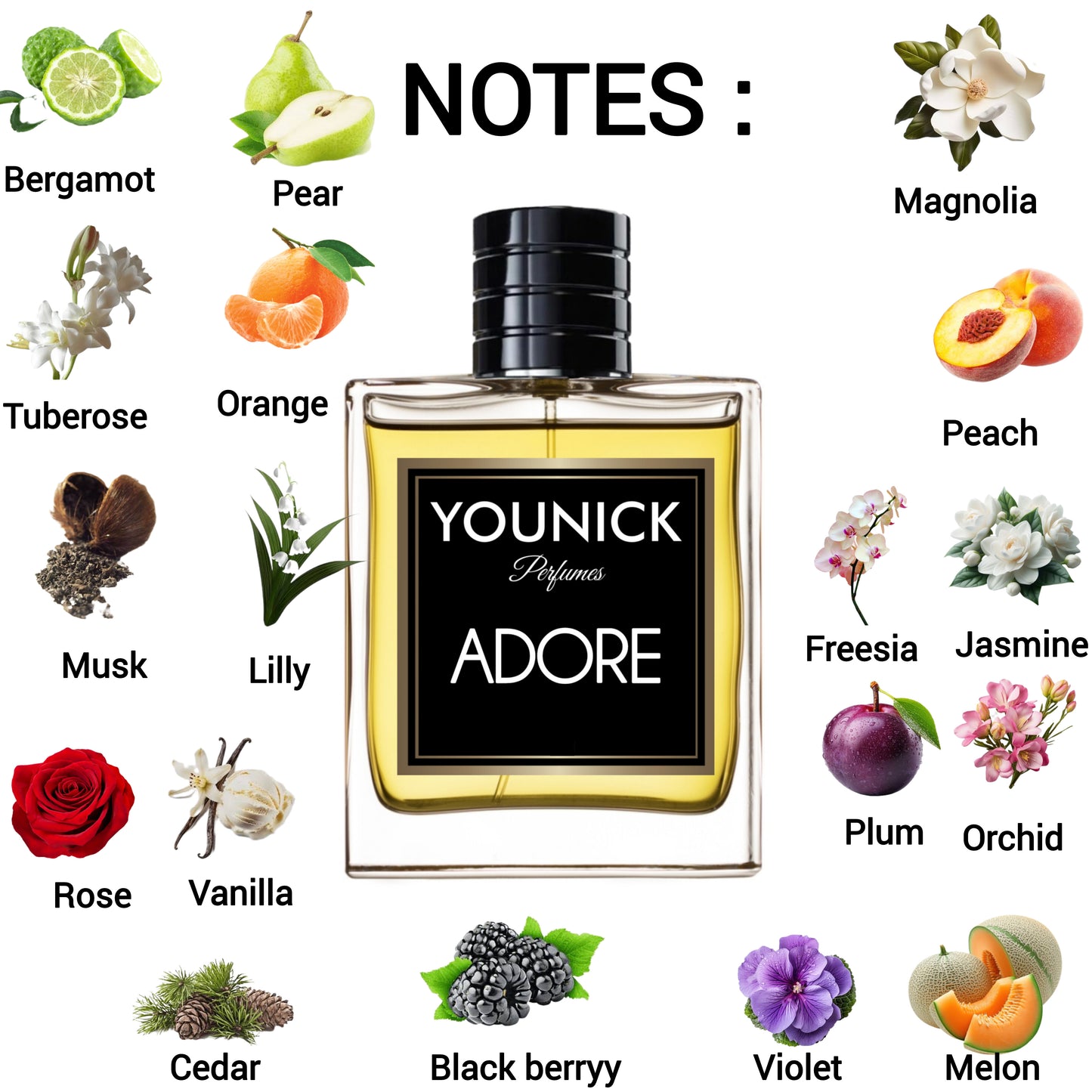 Adore Women Perfume by YOUNICK | Inspired by Jàdore by D🅘or | Eau de Parfum (50ml/100ml)