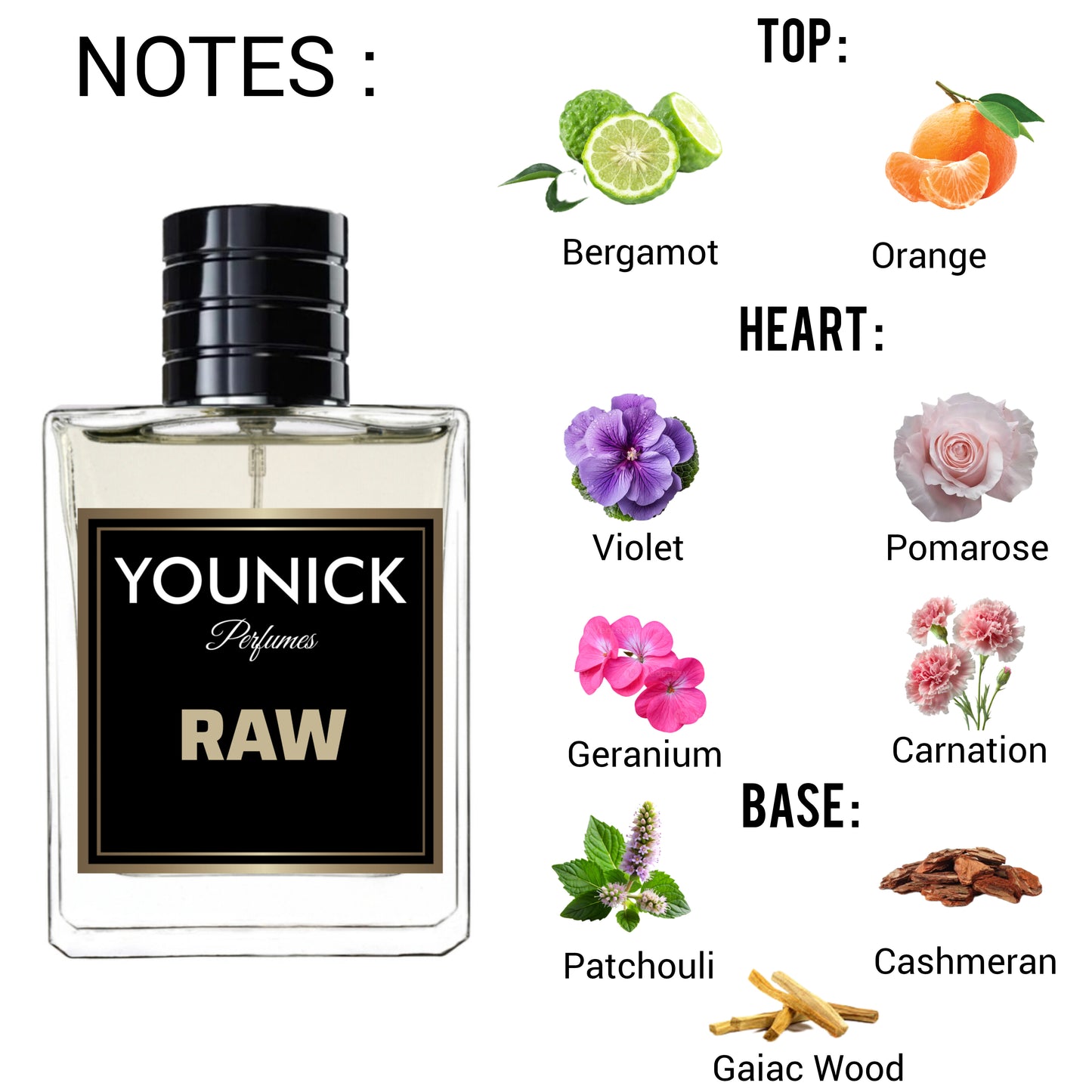 RAW Perfume by YOUNICK | 50ml/100ml Eau de Parfum | Inspired by Ti🅣an ⓢkinn Raw