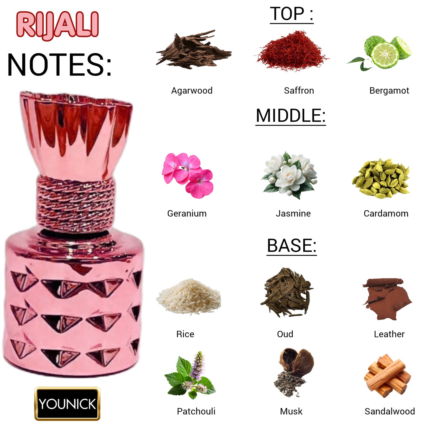 RIJALI Premium Attar 6ml Roll-On | Unisex Long-Lasting Fragrance by YOUNICK