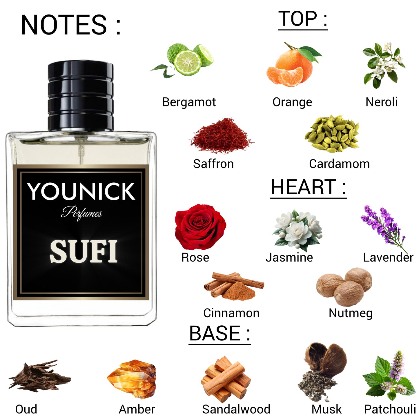 SUFI by YOUNICK Eau de Parfum - Long-Lasting Arabic Perfume (50ml/100ml)