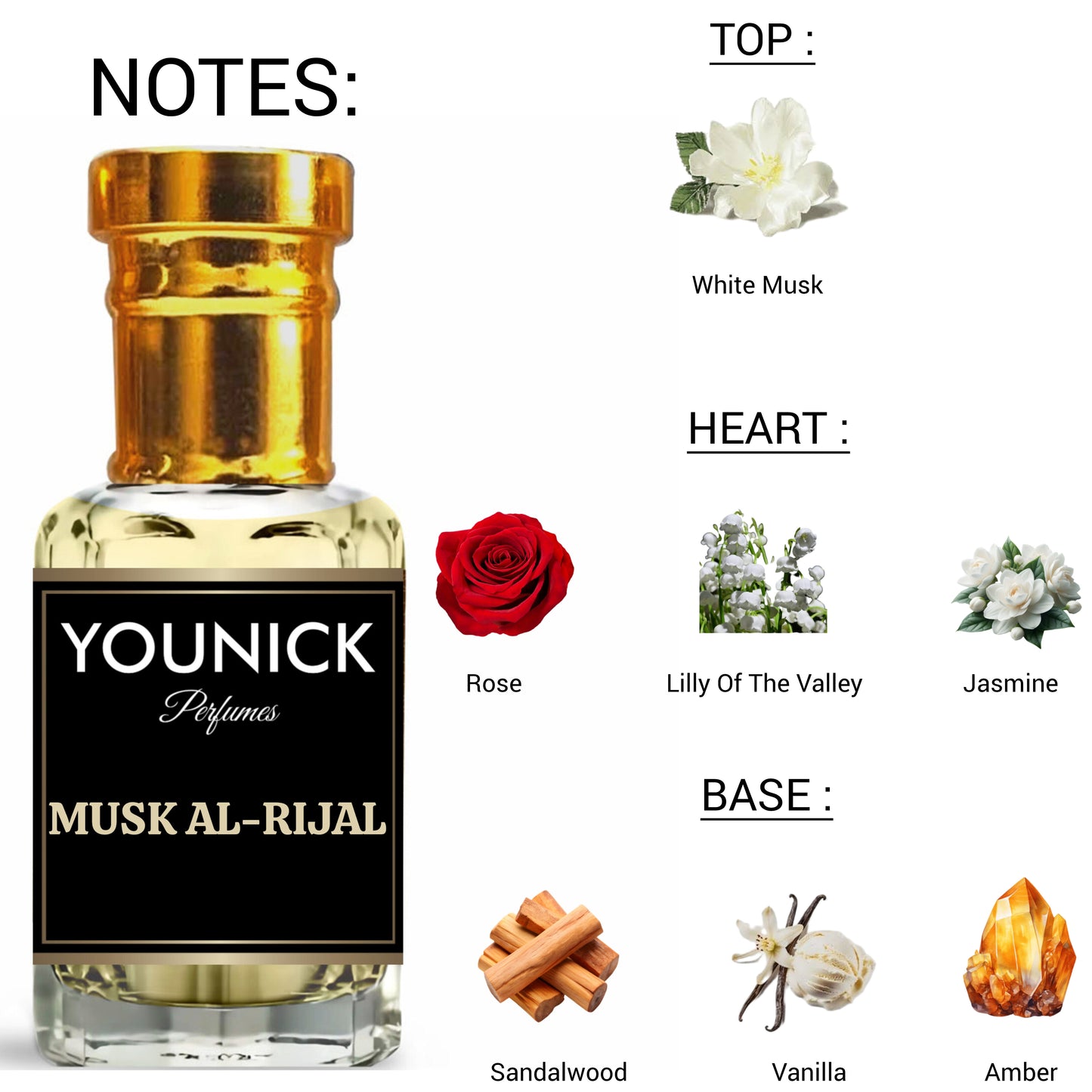 Musk Al Rijal Roll-On Attar by YOUNICK (6ml/12ml) – High-Quality Unisex Fragrance